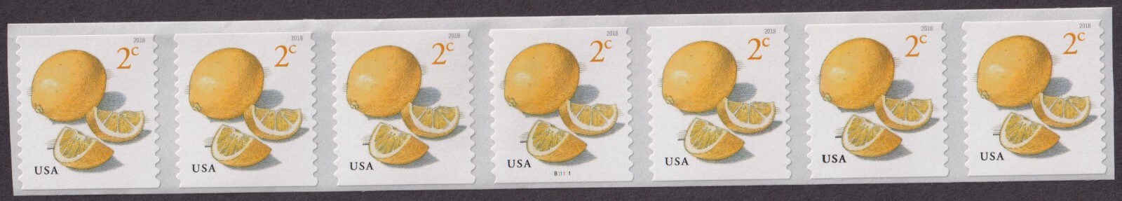Scott #5256 Meyers Lemons Plate # Coil (PNC7) of 7 Stamps - MNH