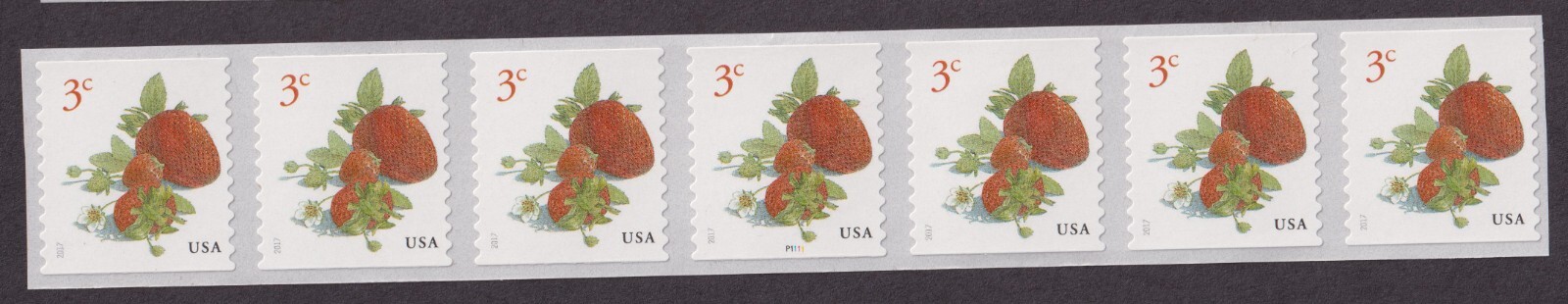 Scott #5201 Strawberries (3¢) 20 Coil Stamps - MNH
