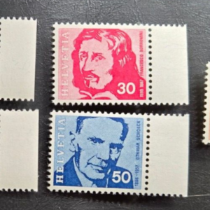 Stamp Switzerland 1969 Famous Swiss A186 #502-506 MNH