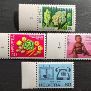 Stamp Switzerland 1976 Commemorative Set A246-9 #610-613 MNH