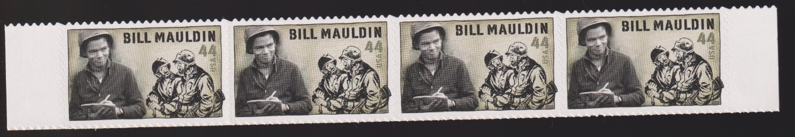 Scott #4445 Bill Mauldin (War Reporter) Block of 4 Stamps - MNH