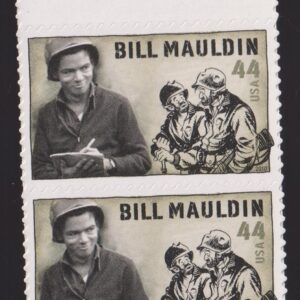 Scott #4445 Bill Mauldin (War Reporter) Block of 2 Stamps - MNH