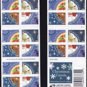 Scott #5250b Christmas Carols Booklet of 20 Forever Stamps - MNH