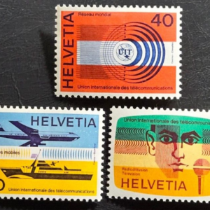 Stamp Switzerland 1976 Official Int Telecomm Union #10O11-13 MNH