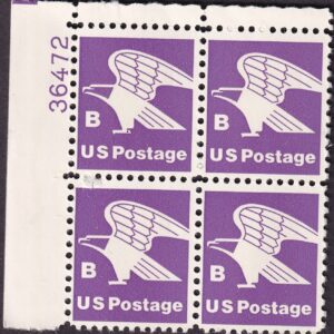 Scott #1818 & 1946 B & C Series Eagle Plate Block of 4 stamps - MNH