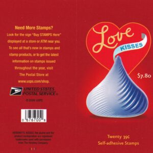 Scott #4122a Hershey Kisses Booklet of 20 Stamps - MNH