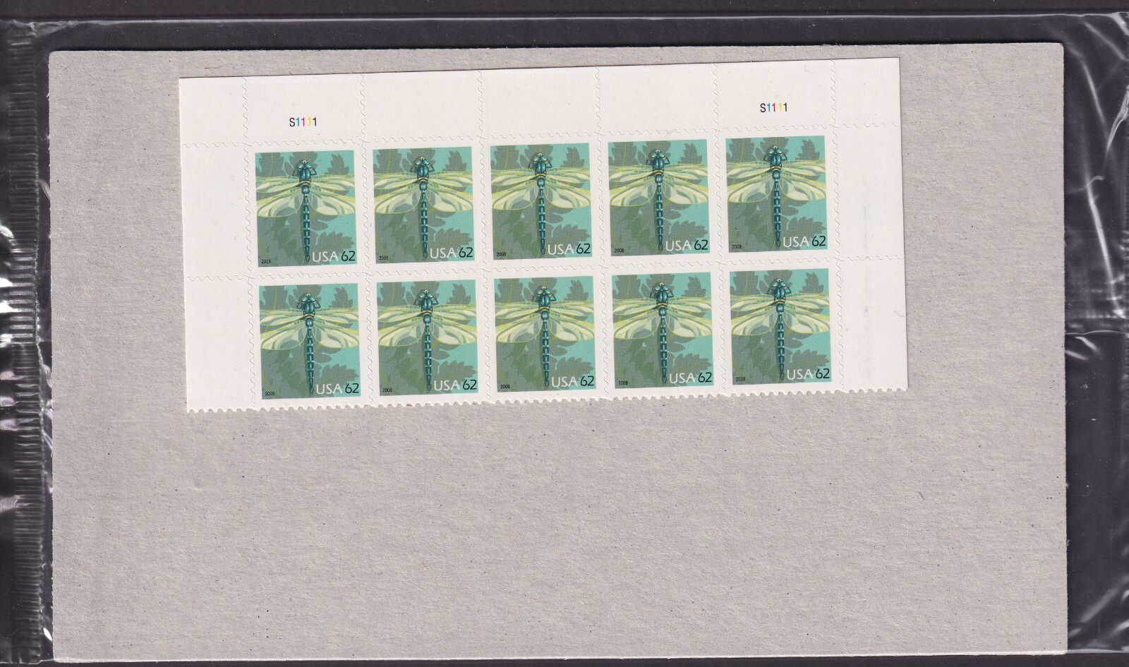 Scott #4267 Dragonfly Half Sheet of 10 Stamps - Sealed Top