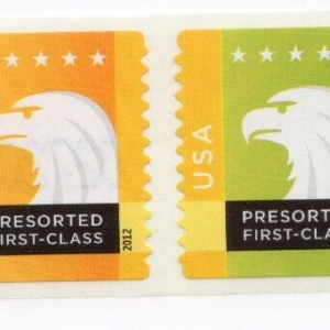 Scott #4590a Eagle Head Presorted Plate # Coil of 6 Stamps - MNH Back #02720