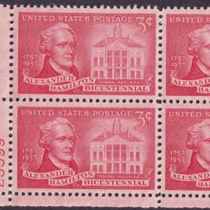 Scott #1086 Alexander Hamilton Plate Block of 4 Stamps - MNH