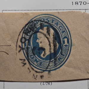 Scott #U76 1870-71 Ben Franklin Envelope cutout used