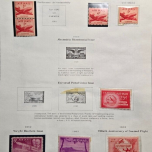 Scott#C37, 39-40, 44-47 1947-53 Air Mail AP26-30 MNH