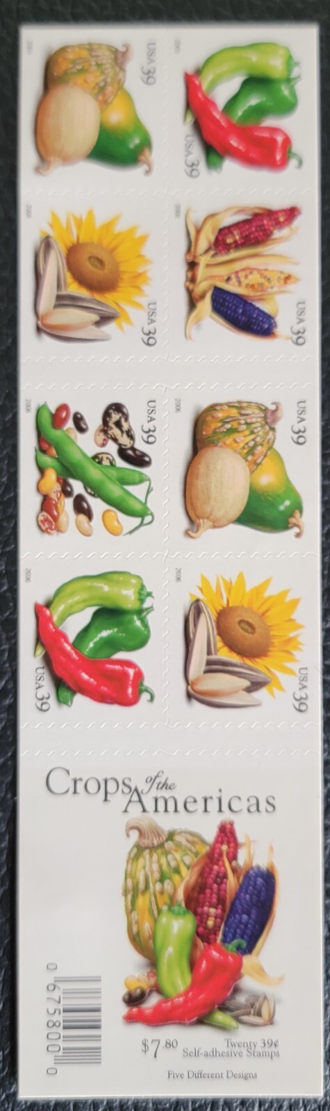 Scott #4012b (4008-12) Crops of Americas Booklet of 20 Stamps - MNH