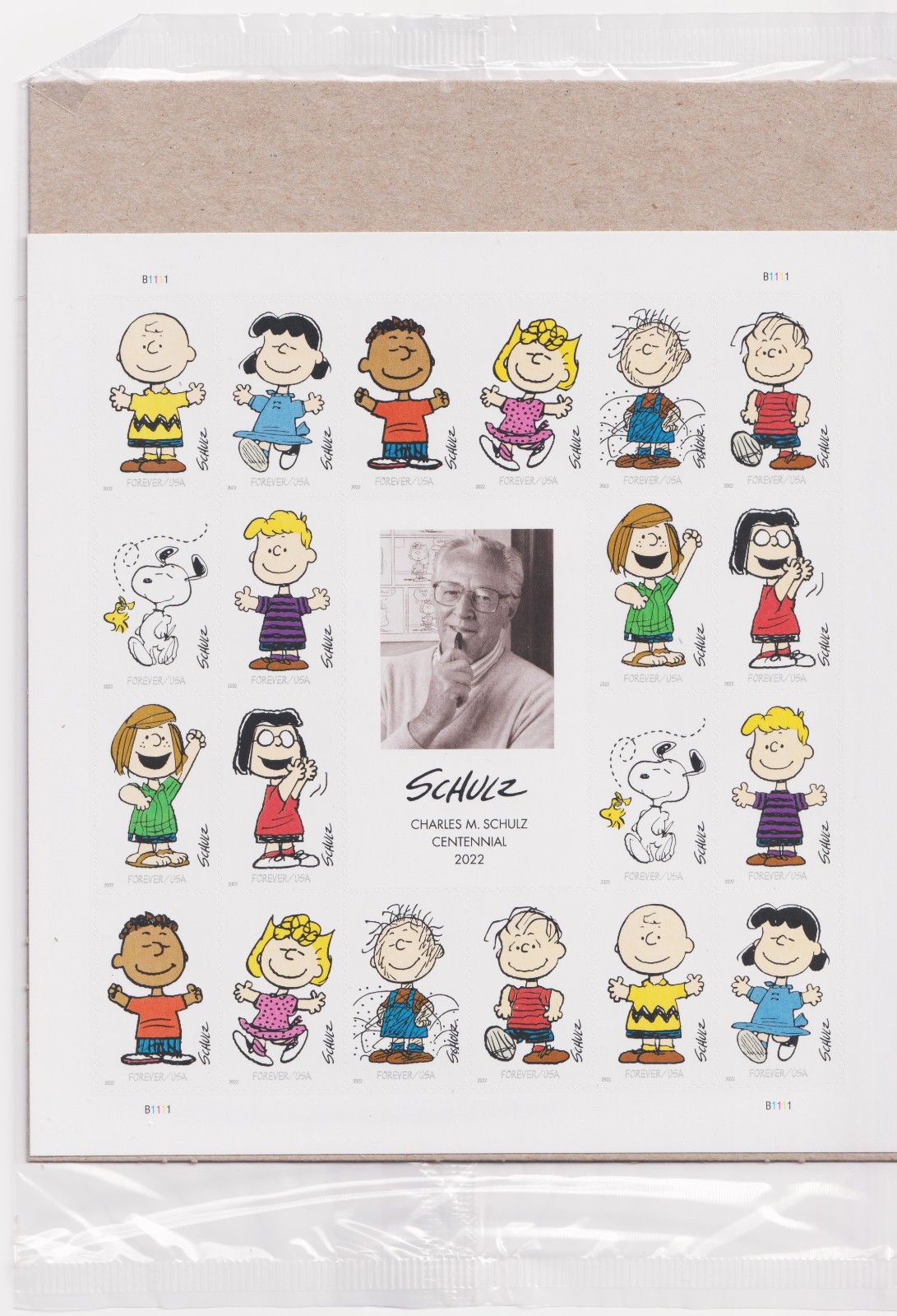 Scott #5735b Peanuts (Charlie Brown, Snoopy) Sheet of 20 Forever Stamps - Sealed