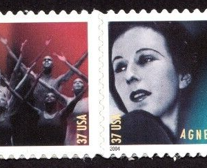 Scott #3843a (3840-3843) American Choreographers Strip of 4 Stamps - MNH w/Price