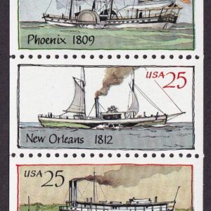 Scott #BK166 (2405-2409) Steamboats Booklet Pane of 5 Stamps - MNH
