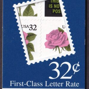 Scott #BK178A Pink Rose (2492b) ATM Booklet of 15 Stamps - MNH