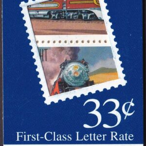 Scott #BK278 All Aboard! Famous Trains (3337a) ATM Booklet of 15 Stamps - MNH