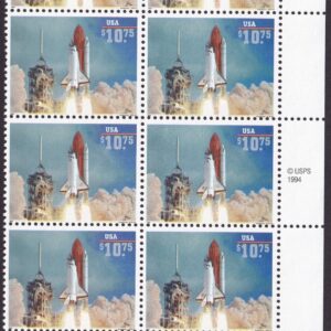 Scott #2544a Space Shuttle Endeavor Lift Off! Half Sheet of 10 Stamps - MNH Rght