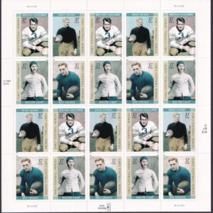 Scott #3811a Early Football Heroes Sheet of 20 Stamps - MNH