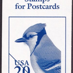 Scott #BK237 (3048b-3048c) 20¢ Bluejay Booklet of 10 Postcard Stamps - Sealed #2