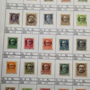 Stamp Bavaria #82,103-109,115,136-142,144-147,150,156-157,159-160 mix