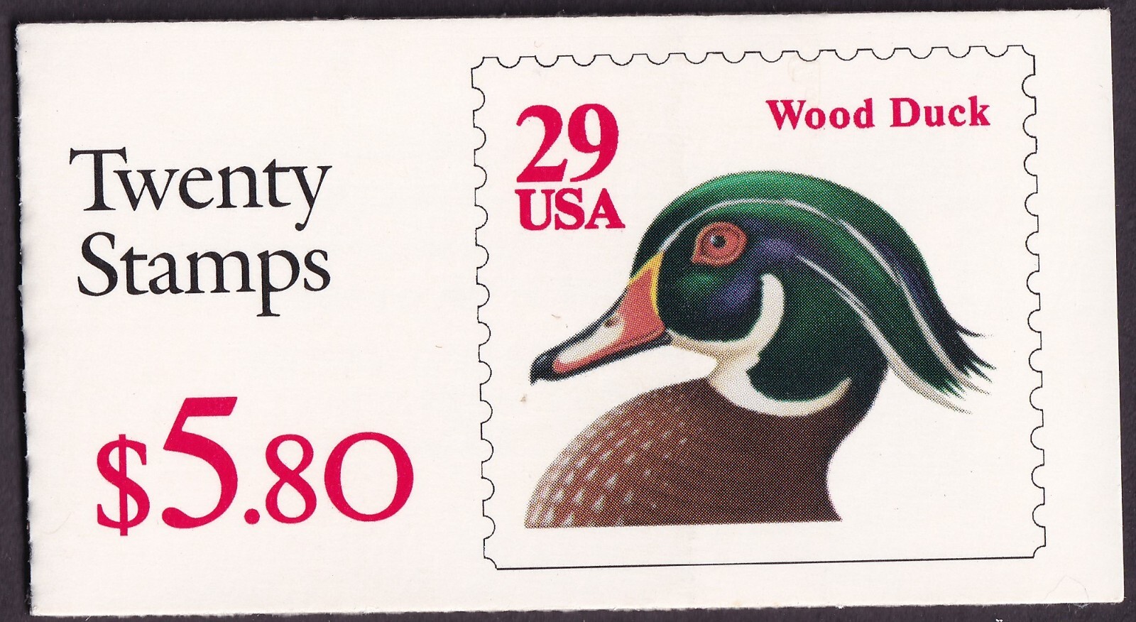 Scott #BK175 (2485a) Wood Duck Booklet of 20 Stamps - MNH