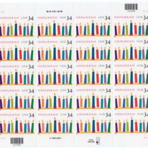 Scott #3547 Hanukkah Sheet of 20 Stamps - MNH