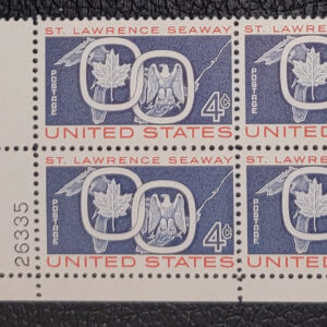Scott #1131 St. Lawrence Seaway Plate Block of 4 Stamps - MNH