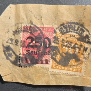 Stamp Germany 1923 #239 & 256 used
