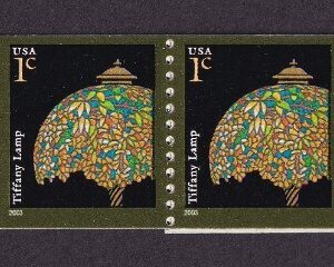 Scott #3758 Tiffany Lamp Plate # Coil of 25 Stamps - MNH