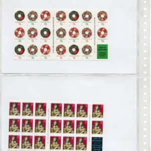 Scott #3244a-3252e-3116a-3012a Christmas Booklets of 20 Stamps each - MNH #1