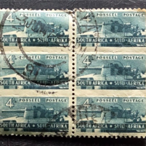 Stamp South Africa #95 1942 block of 6 used