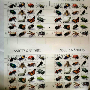 Scott #3351 Insects and Spiders UNCUT Sheet of Stamps (80 stamps) MNH