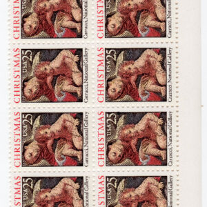 Scott #2427 Christmas Madonna (Carracci) Plate Block of 20 Stamps - MNH