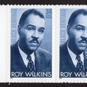 Scott #3501 Roy Wilkins (Black Heritage) Pair of Stamps - MNH w/Price Selvage