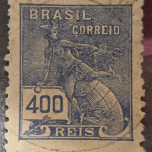 Stamp Brazil 1922 Mercury #229 used