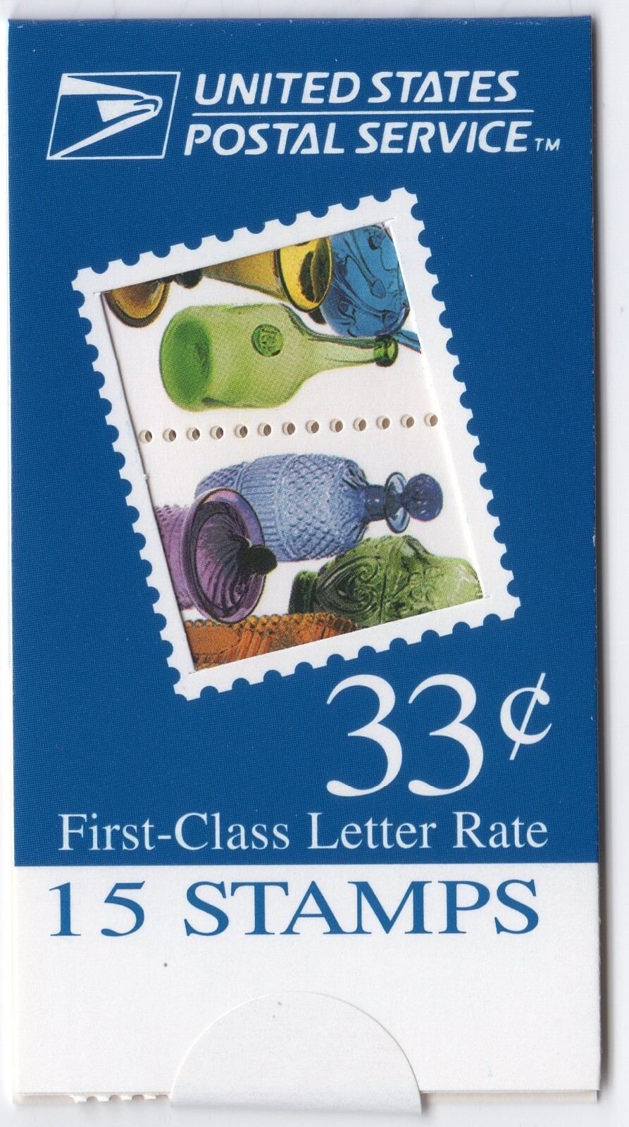 Scott #BK277 American Glass (3328a) ATM Booklet of 15 Stamps - MNH 3616