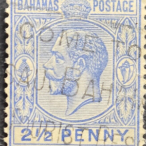 Stamp Bahamas 1902 George V A8 #38 used