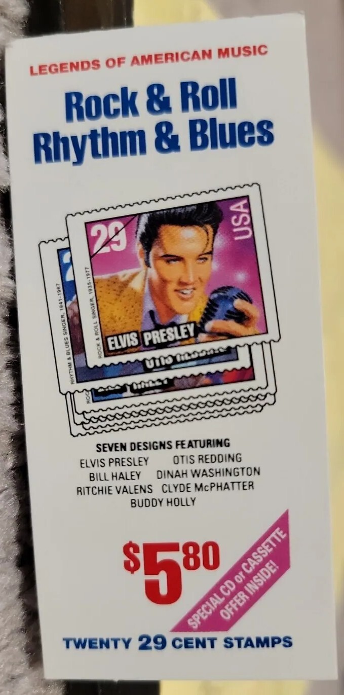 Scott #BK204 (2737a) Rock and Roll (Elvis Presley) Booklet of 20 Stamps PC#2