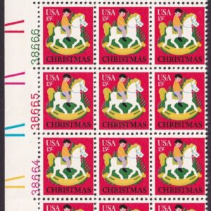 Scott #1769 Hobby Horse Plate Block of 21 Stamps - MNH