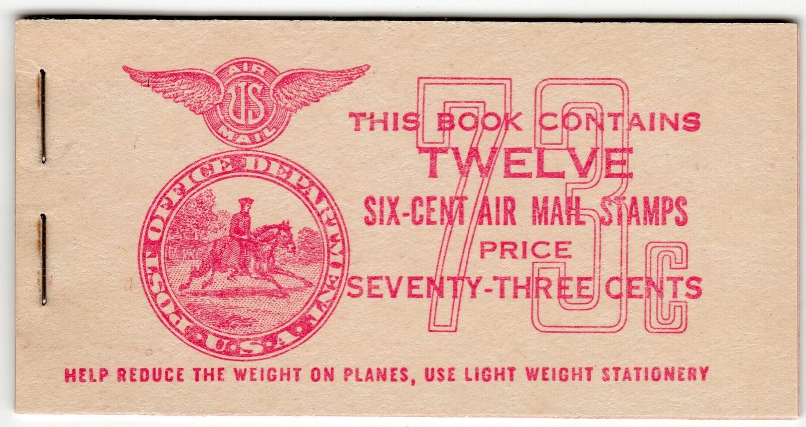 Scott #BKC3 6¢ Transport Booklet of 12 Stamps - MNH #4