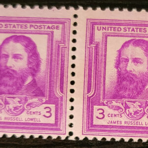 Scott #866 James Lowell Pair of Stamps - MNH