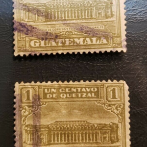 Stamp Guatamala 1927 "G.P.O. and Telegraph Building" PT2 RA2 Postal Tax used