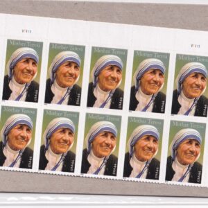 Scott #4475 Mother Teresa Top Half Plate Block of 10 Stamps - Sealed
