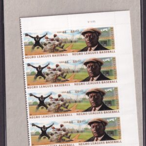 Scott #4465-4466a Negro Leagues Right Half Plate Block of 10 Stamps - Sealed