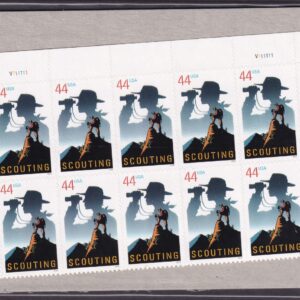 Scott #4472 Scouting Top Half Plate Block of 10 Stamps - Sealed