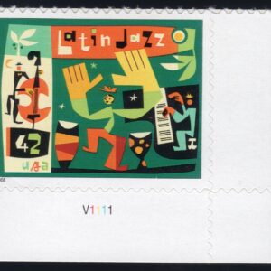 Scott #4349 Latin Jazz Plate Block Single Stamp - MNH LR
