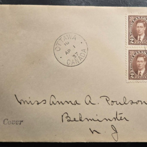 Stamp Canada 1937 FDC King George VI A87 #232 x4