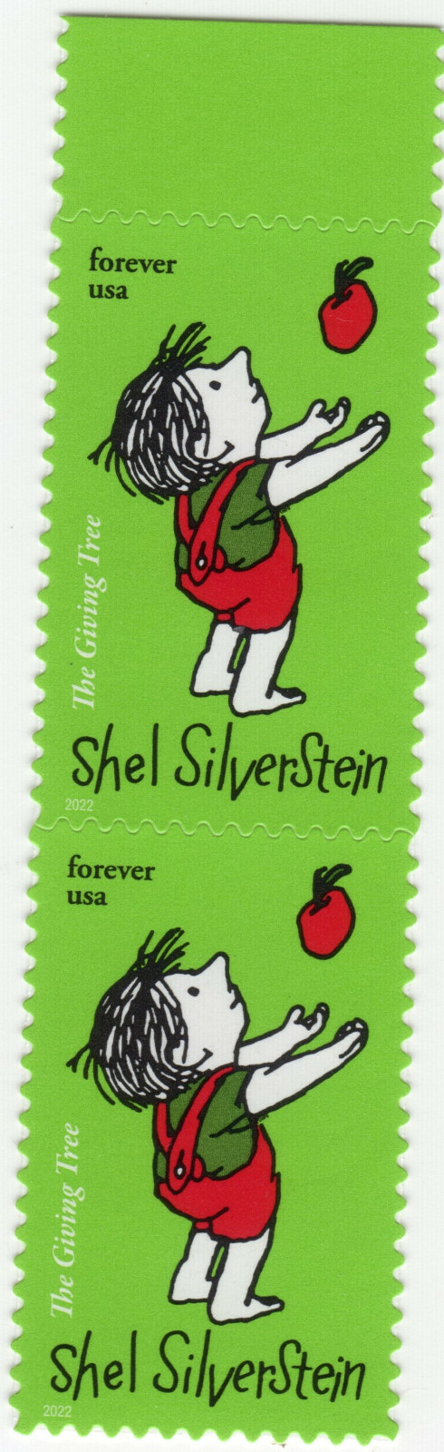 Scott #5683 Shel Silverstein (Giving Tree) Pair of Forever Stamps - MNH