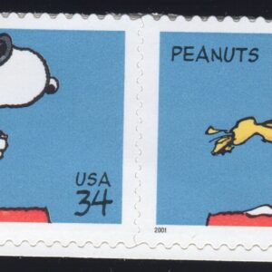 Scott #3507 Peanuts (Snoopy) Pair of Stamps - MNH